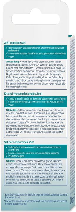 Nährwerte und Zutaten Tetesept Anti Nagelpilz Set (Fussdeodorant & -puder, 4 ml)