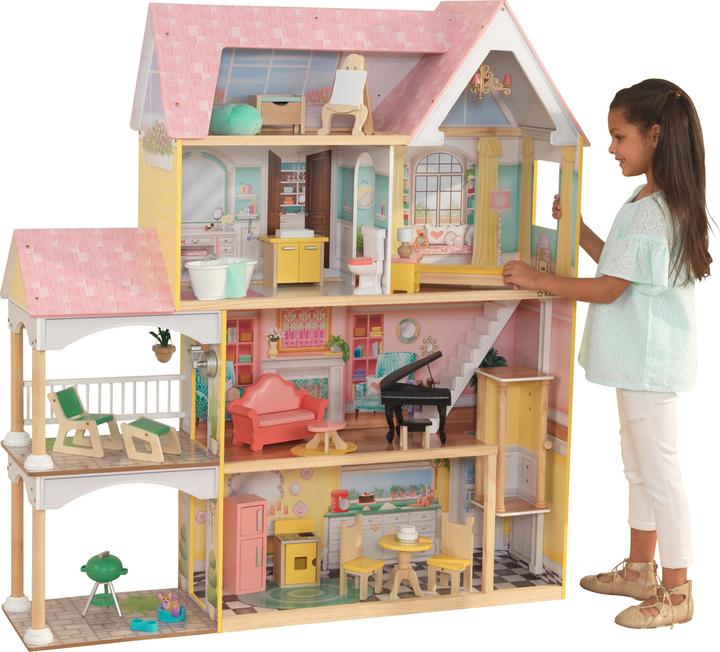 Actual product image KidKraft Lola Mansion with EZ Kraft Assembly