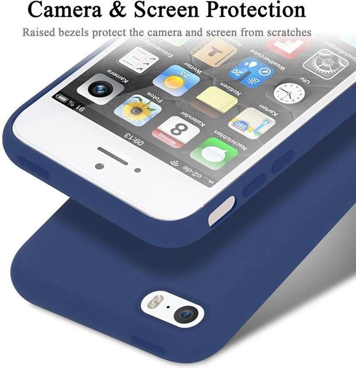 Actual product image Cadorabo TPU Liquid Silicone Case Cover (Apple iPhone 5)