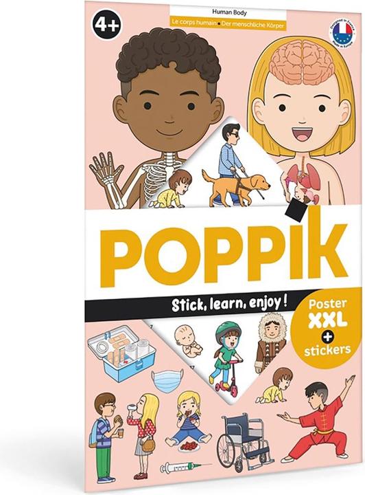 Produktbild Poppik Sticker Lernposter Menschlicher Körper