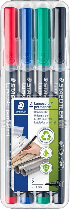Staedtler Lumocolor permanent (Multicoloured, 2.50 mm, 4 x)