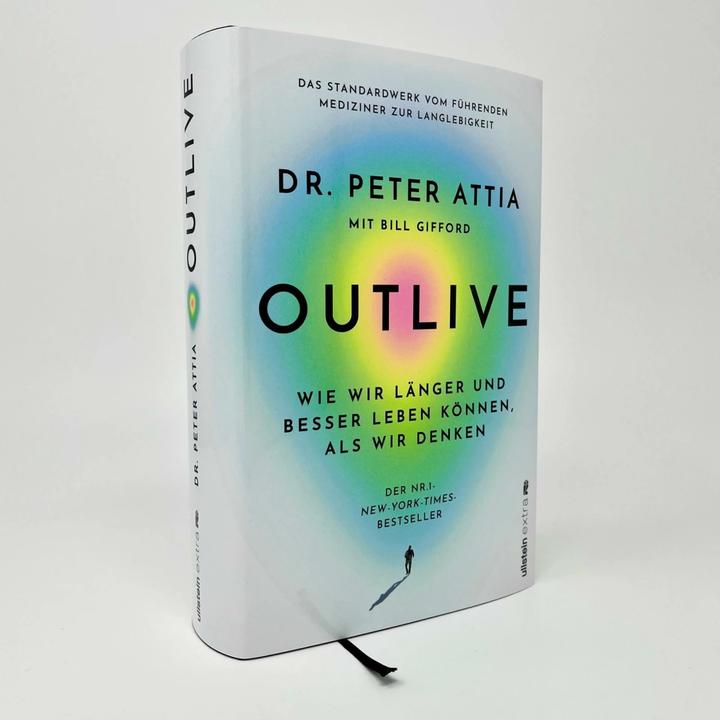 Actual product image Outlive (German, Susanne Warmuth, Peter Attia, Jorunn Wissmann, Bill Gifford, 2024)