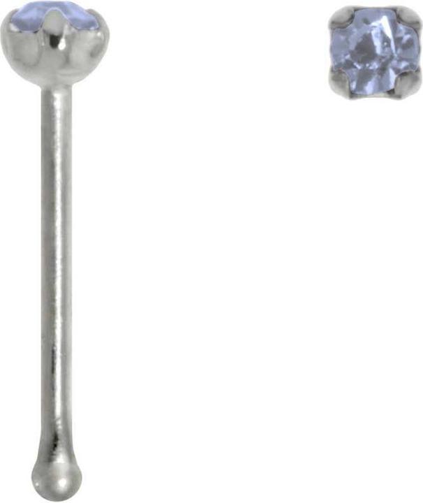 Bijouteria Nasenpiercing (Silber 925, Kristall)