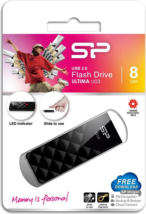 Actual product image Silicon Power Ultima U03 (8 GB, USB-A)