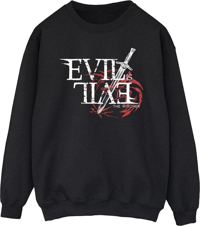 Netflix The Witcher Evil Is Evil Sweatshirt (M)