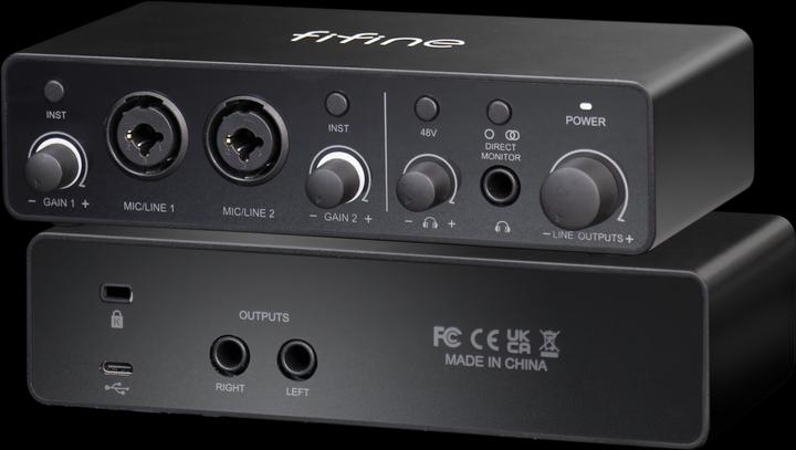 Produktbild Fifine Ampli3 Type-C Audio Interface 2 Channel USB Treble Sound Card Mixer