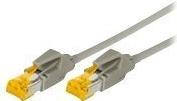Produktbild Tecline Patchkabel S/FTP, PiMF, Cat 6a, grau, 35,0 m Für 10 Gigabit/s, halogenfrei, mit Draka-Kabel und Hiro (S/FTP, CAT6a, 35 m)