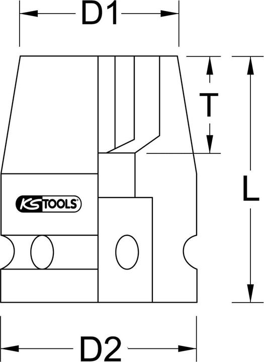 Immagine prodotto KS Tools 1" presa di corrente corta (90 mm)