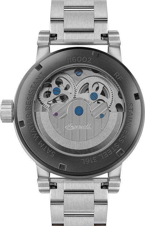 Actual product image Ingersoll 1892 Ingersoll I16002 Men's watch The Arc Automatic 44mm 5ATM (Skeleton watch, 44 mm)