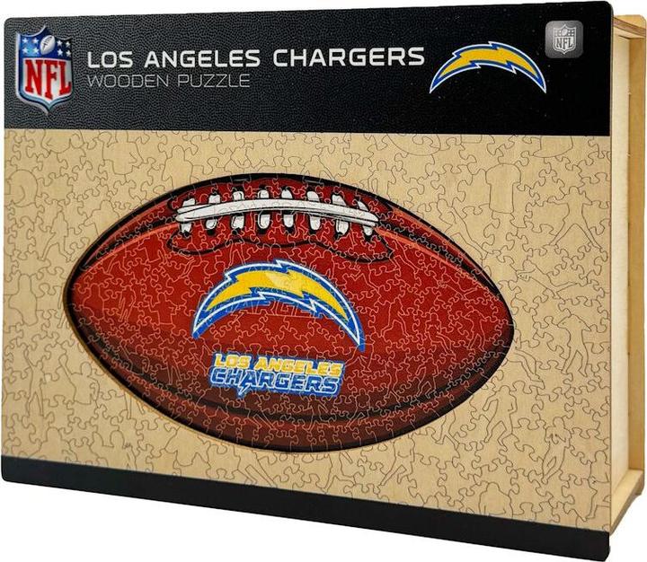 Image du produit Iconic NFL - Los Angeles Chargers– Football avec Logo - Puzzle en bois Taille L (500 pièces) (500 pièces)