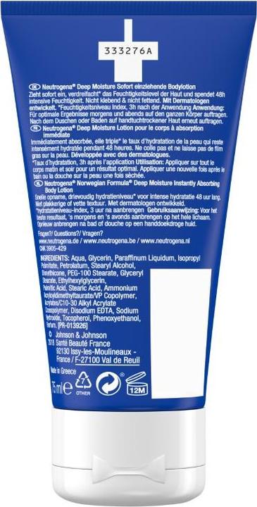 Produktbild Neutrogena Tiefe Feuchtigkeit (Körperlotion, 75 ml)