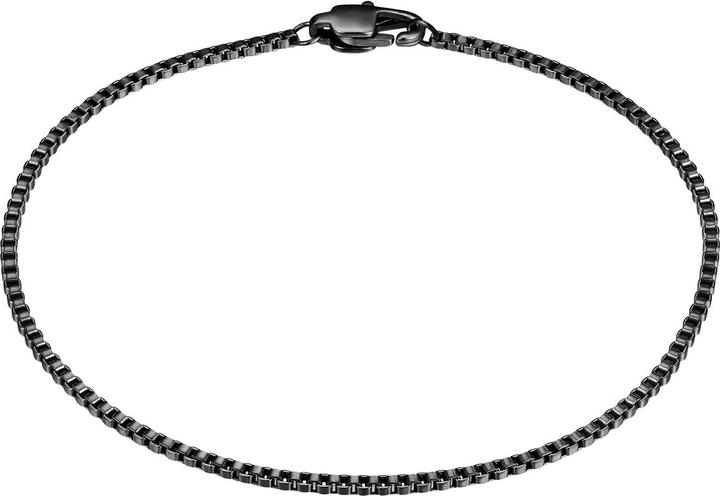 True Rebels Herren Armband Edelstahl - 37330 (21 cm, Edelstahl)