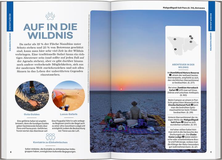 Produktbild Reiseführer Namibia & Botswana (Deutsch, Sarh Kingdom, Narina Exelby, Mary Fitzpatrick, 2024)