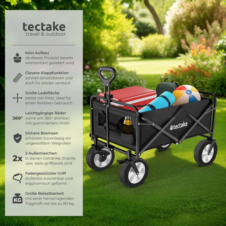 Actual product image tectake Foldable Leon handcart with brakes