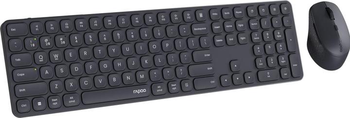 Actual product image Rapoo Wireless multi-mode desk set 9810M, QWERTZ, dark grey (00228039) (DE, Wireless)