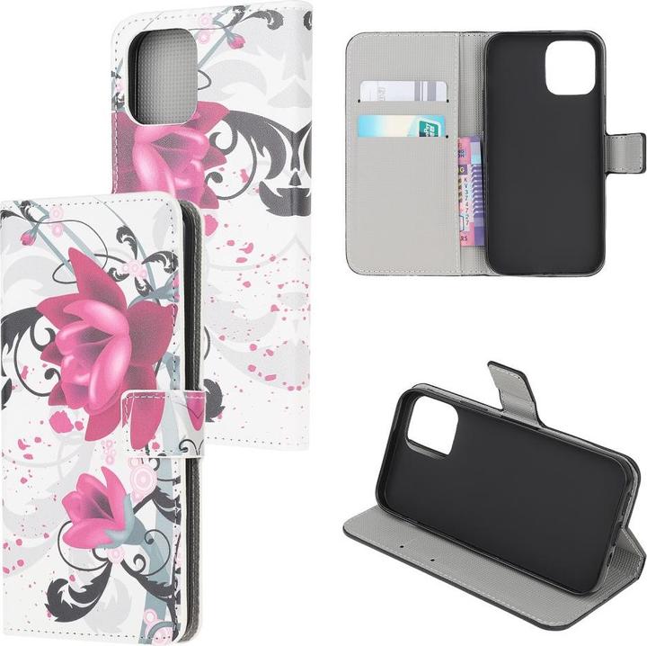 Produktbild Cover-Discount Xiaomi 11 Lite - Leder Hülle Etui Lotus Blüte (Xiaomi Mi 11 Lite)