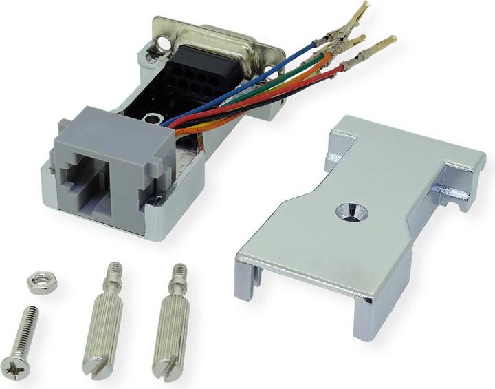 Produktbild Roline RS232 zu RJ45 Adapter (0.05 m)