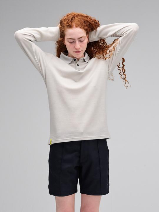Actual product image Mover Plastic Free Sportswear Long Sleeve Merino Polo (M)