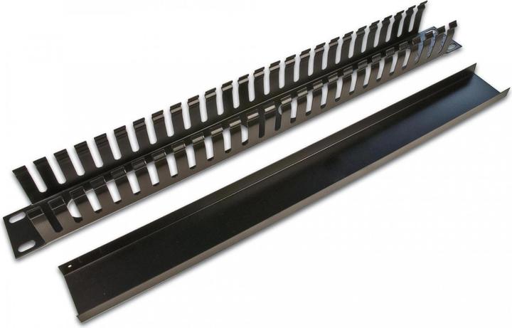 Produktbild Wirewin 19" 1HE Kabelführungspanel, schwarz