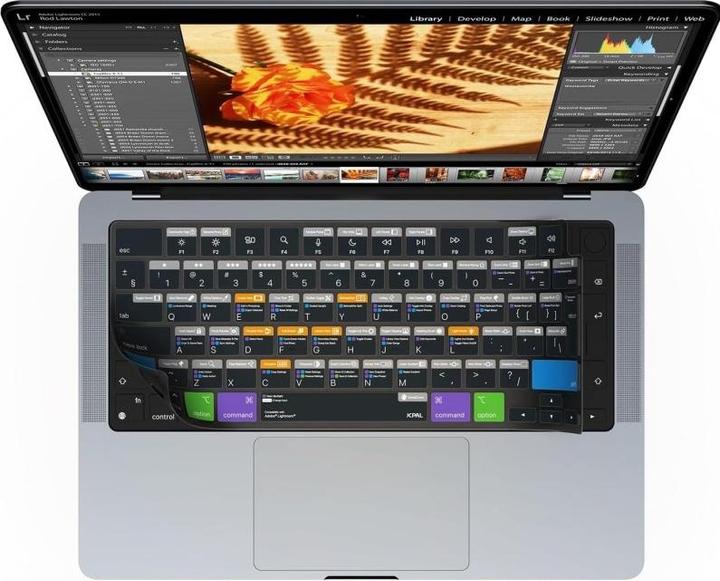 Produktbild JCPAL Verskin Lightroom Shortcuts Keyboard Cover for MacBook Air 13" (M2 2022 / M3 2024) / Pro 14"/16" (M1