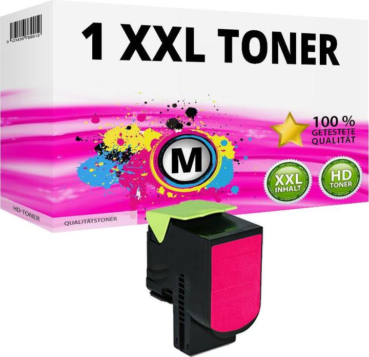 Actual product image Druckfuxx XXL Toner für LEXMARK C 2535 DW MC 2535 ADW MC 2424 DW C 2425 DW MC 24