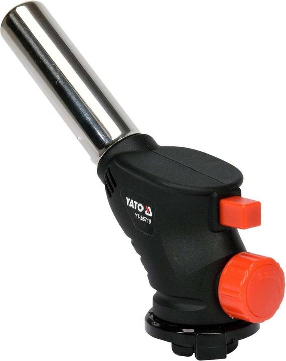 Produktbild Yato Profi Gaslötbrenner mit Piezo-Zündung | EN417-Anschluss | 1 kW | 1000°C | Bunsenbrenner Lötbren