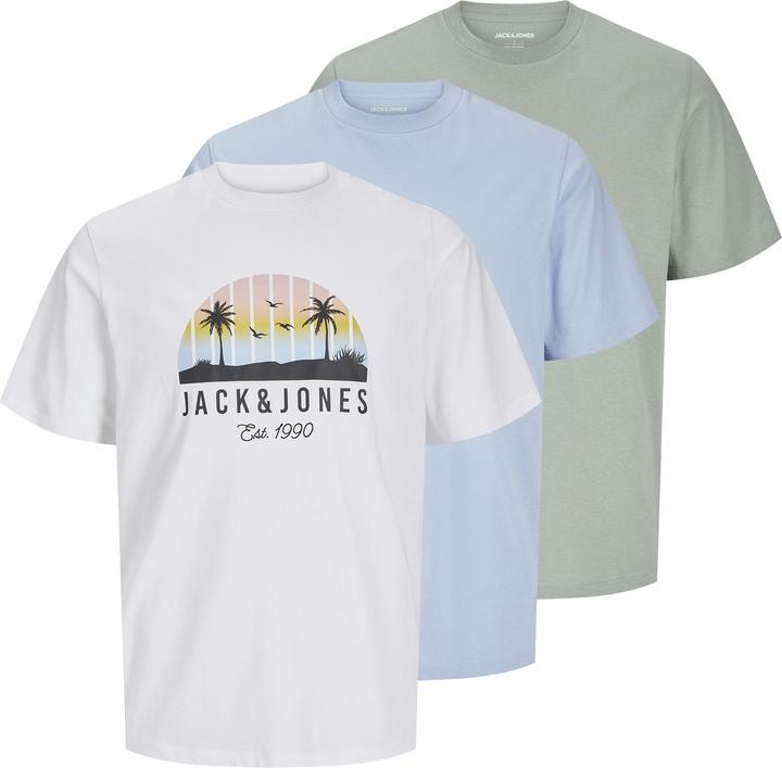 Jack & Jones 3er-pack Gedruckt T-shirt Junior T-shirt (140)