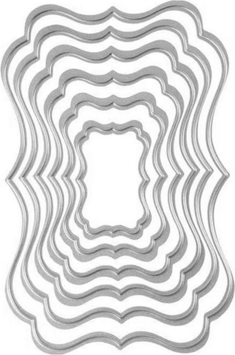 Produktbild Creativ Company Stanzschablone 2.5 x 4 - 8 x 12 cm, Etiketten