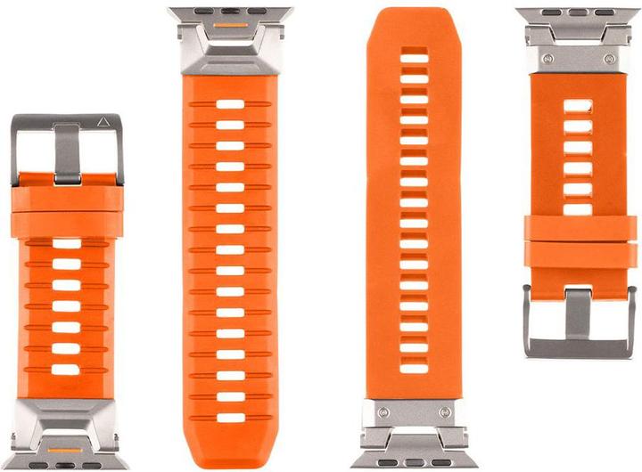 Produktbild Tactical Tough Band for Apple Watch Ultra Safety Orange (Metall, Fluorelastomer)