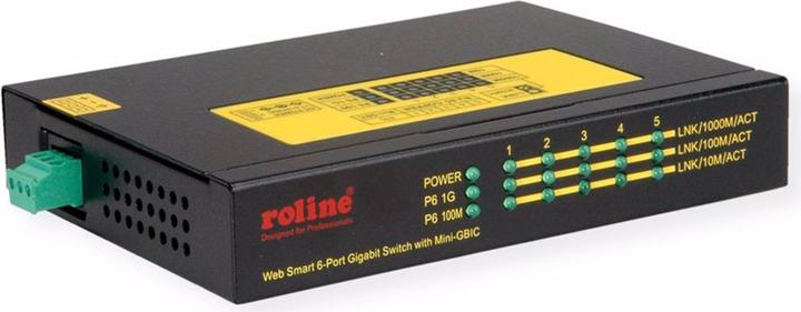 Roline Gigabit Ethernet Ind. Switch, 6x (8 Ports)
