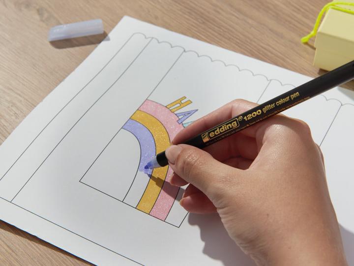 Actual product image Edding Fibre Pen Metallic Colour Pen (Lilac, 1 x)