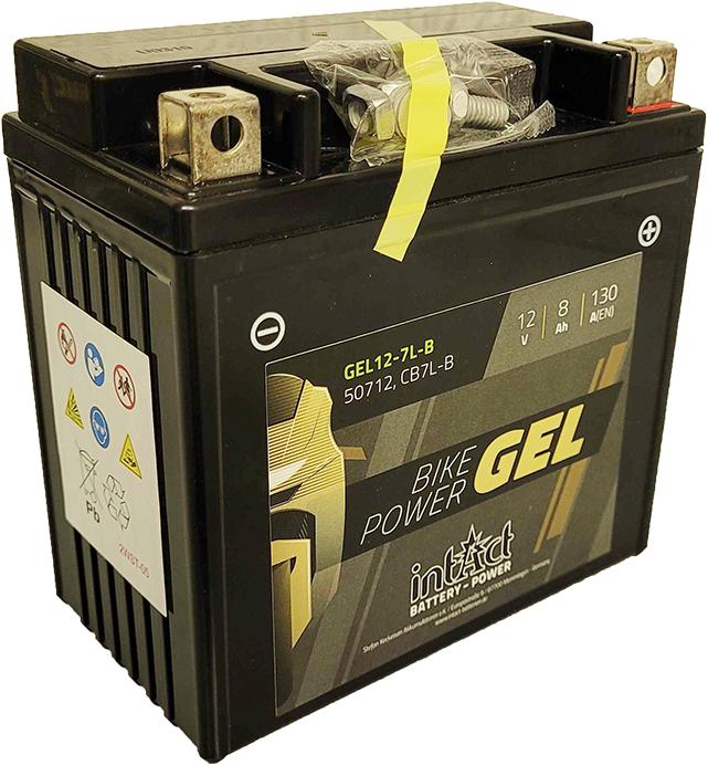 Image du produit Intact GEL12-7L-B Bike-Power Batterie moto GEL 8Ah (DIN 50712) YB7L-B (12 V, 8 Ah, 130 A)