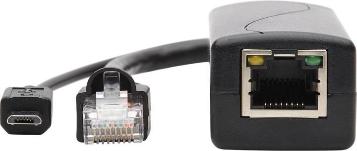 Produktbild Eaton PoE to USB Micro-B and RJ45 Active Splitter 802.af 48V to 5V 1A Up to 100m 328.08ft. (RJ45 (1x))
