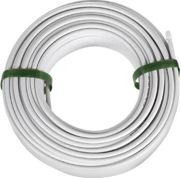 Maclean Bobine de Câble antenne 100m (Blanc) (75 dB, Antennenkabel)