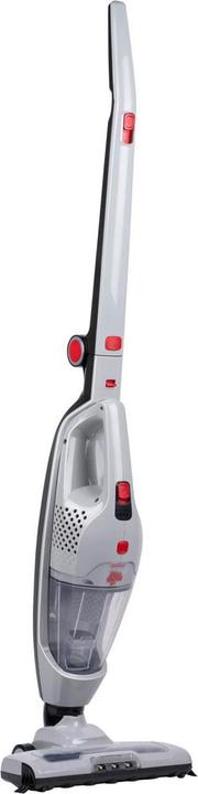 Dirt Devil Kabelloser Staubsauger beutellos, Akku Staubsauger mit Handfunktion, weiss, rot, anthrazit