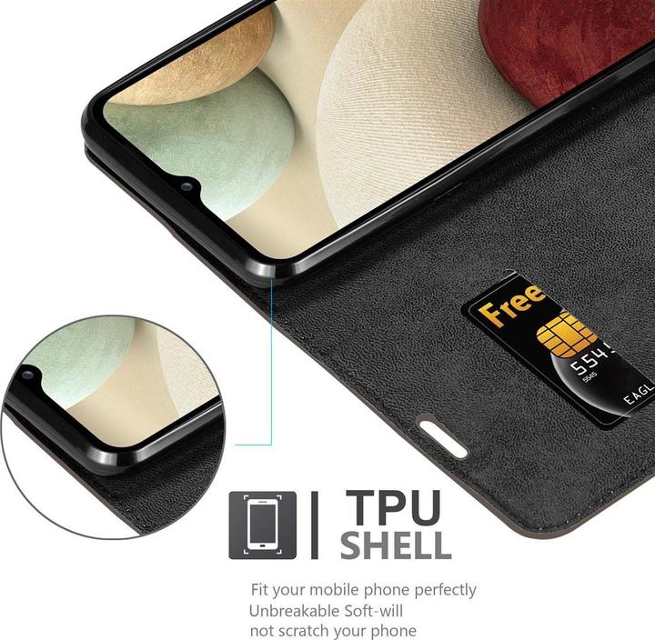 Immagine prodotto Cadorabo Copertina magnetica invisibile del libro (Samsung Galaxy A12, Samsung Galaxy M12)