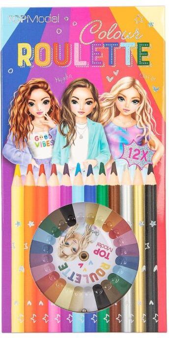 Actual product image Depesche TOPModel Colour Roulette ( 0412103 ) (Silver, Orange, Yellow, Lilac, Green, Gold, Blue, Rose, Black, Red, Brown, Light blue, 12 x)