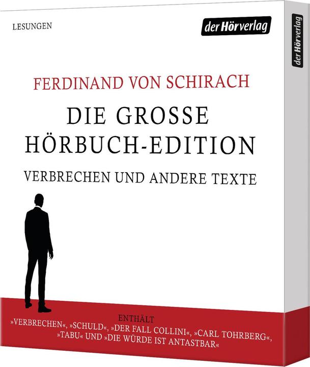 Produktbild Die grosse Hörbuch-Edition - Verbrechen und andere Texte (Matthias Brandt, Christian Berkel, Ferdinand von Schirach, Burghart Klaussner, Deutsch)
