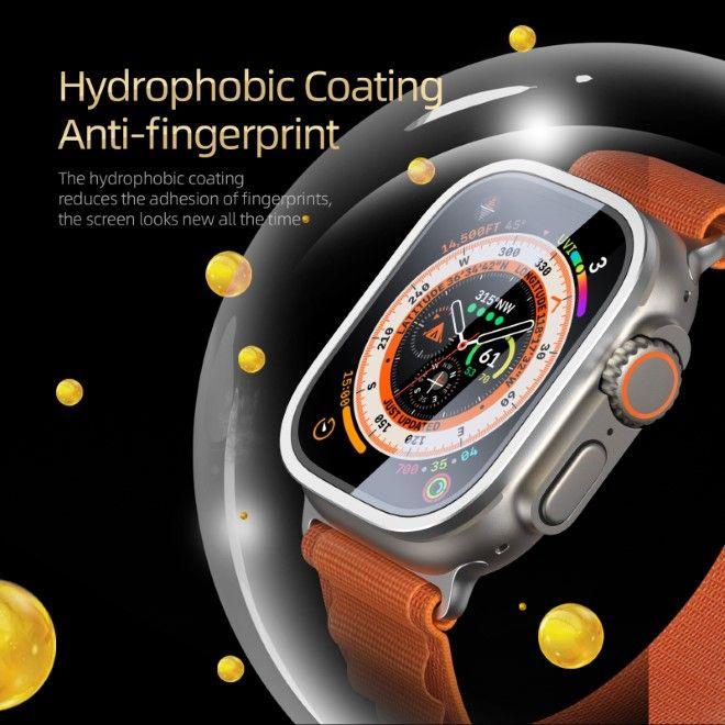 Image du produit Dux Ducis Flas Verre Trempé Avec Cadre En Aluminium Pour Apple Watch Ultra 49mm - Argent