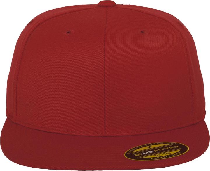 Actual product image Yupoong Flexfit Unisex Premium 210 Fitted Flat Peak Cap (S, M)