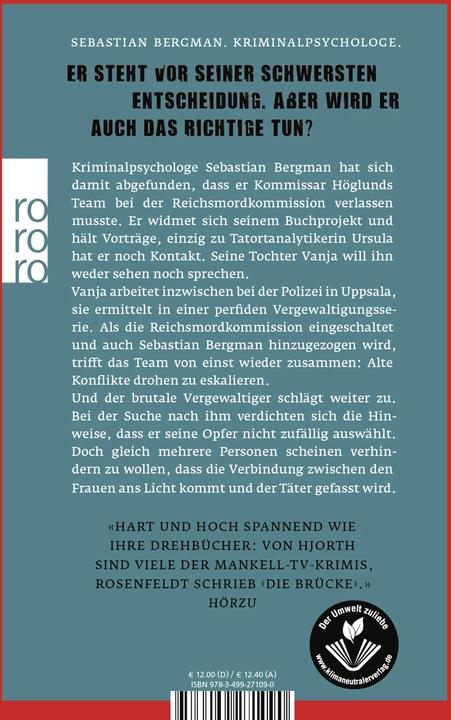 Produktbild Die Opfer, die man bringt (Deutsch, Michael Hjorth, Hans Rosenfeldt, 2020)