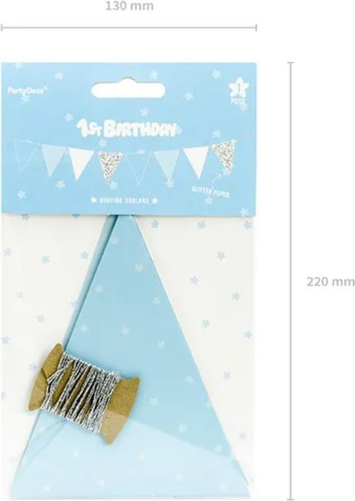 Produktbild Partydeco Gemischte blaue Girlande