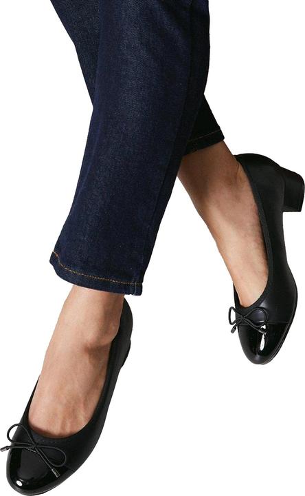 Actual product image Good For The Sole Womens/Ladies Talia Block Heel Ballerina Flats (39)