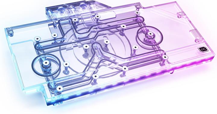 Actual product image Alphacool Iceblock Aurora GPX-N RTX 3090/3080 ROG Strix with Backplate - Acrylic + Nickel