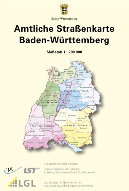 Produktbild Baden-Württemberg 1 : 200 000 Amtliche Strassenkarte