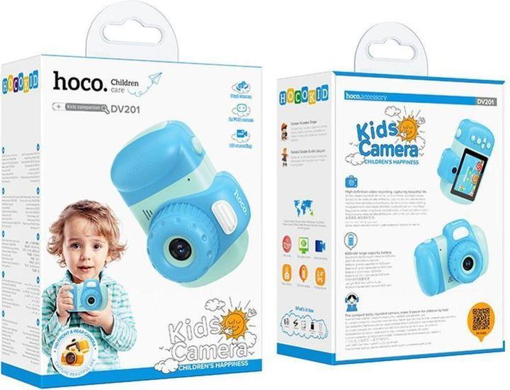 Produktbild Hoco Headphone with microphone digital kids camera DV201 blue