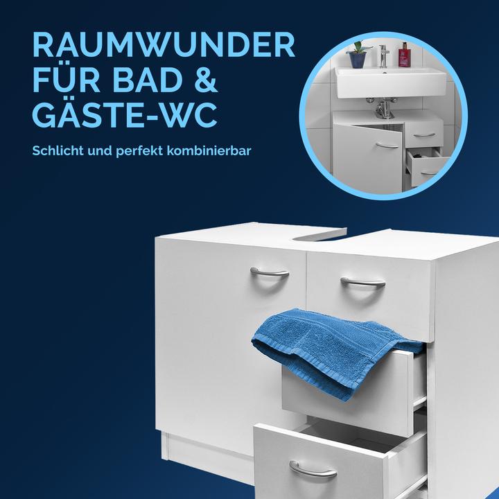 Produktbild Casaria Waschbeckenunterschrank (63 x 30 x 54 cm)