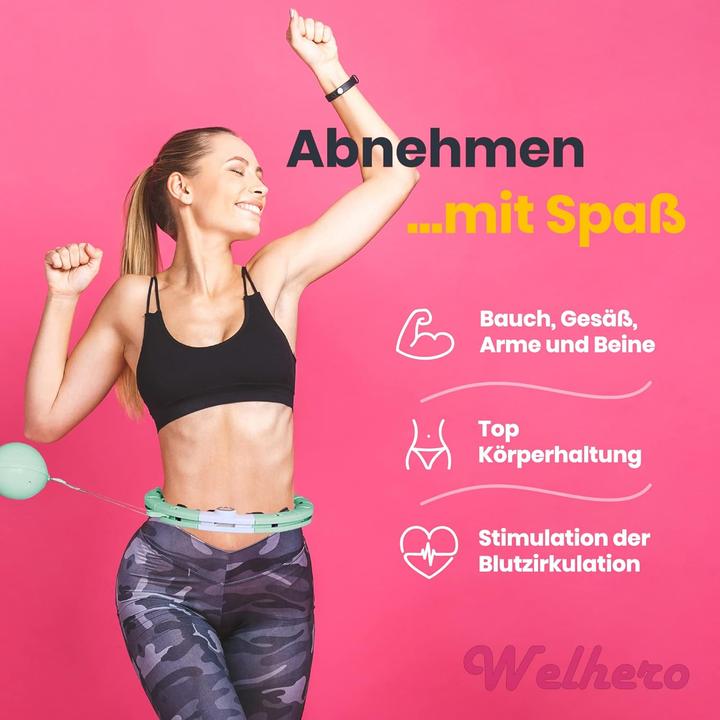 Actual product image Welhero Smart Hula-Hoop Reifen mit Zähler und Gewicht