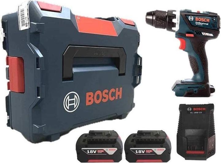 Produktbild Bosch Professional AKKUSKRUEMASKINE GSR 18V-EC 2X5AH L-BOXX (Akkubetrieb)