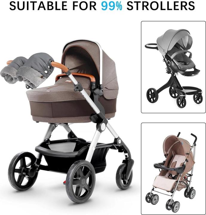 Produktbild ASMI Fleece Handschuhe für den Kinderwagen, Handwärmer